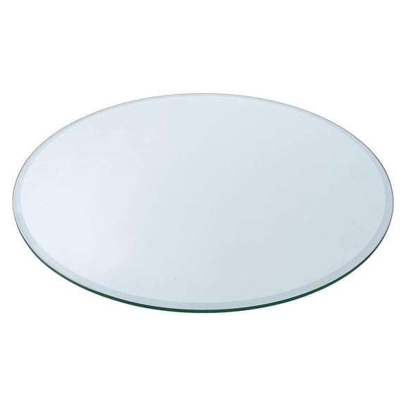30" Round Tempered Glass Table Top 1/2" Thick Ogee Edge