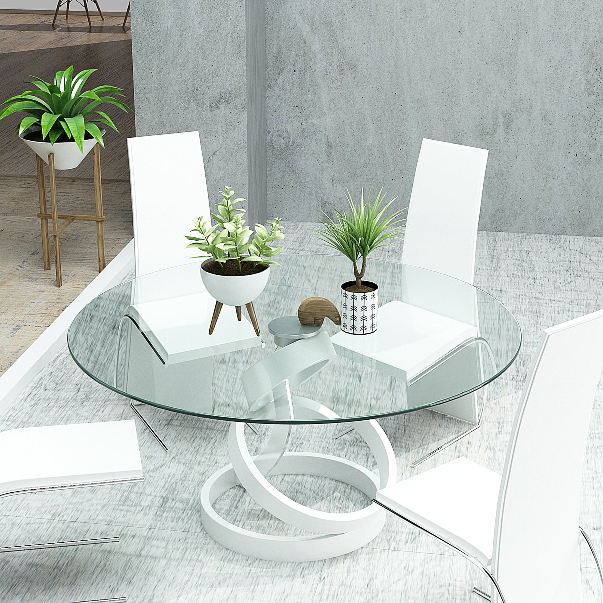 30" Round Tempered Glass Table Top Clear Glass 1/4 Inch Thick Beveled Polished Edge for Indoor Dining or Outdoor Patio