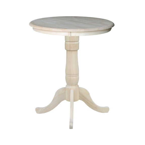 30" Round Top Pedestal Table, 34.9"H
