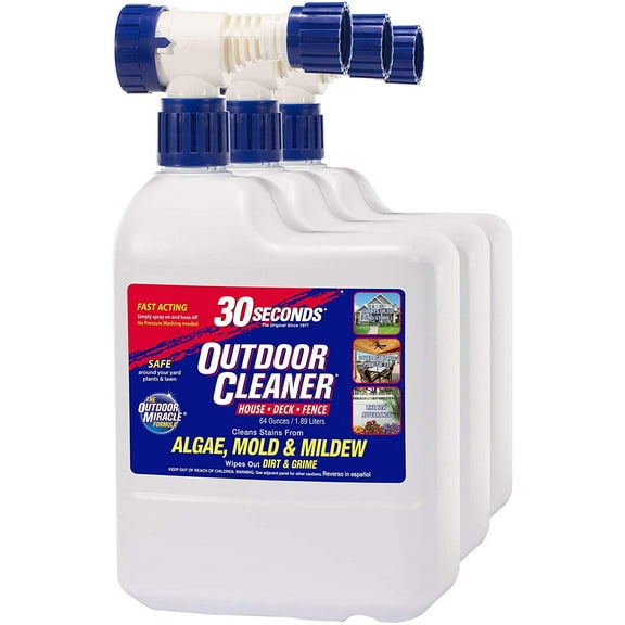30 SECONDS Cleaners 6430S 3PA 64 oz Hose End Sprayer Outdoor Cleaner, 3-Pack
