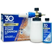 30 SECONDS Foam Cannon Kit   Pressure Washer Sprayer + 8 fl. oz. Soap Concentrate   Foaming Cleaner for Siding, Decks, Driveways & Outdoor Surfaces