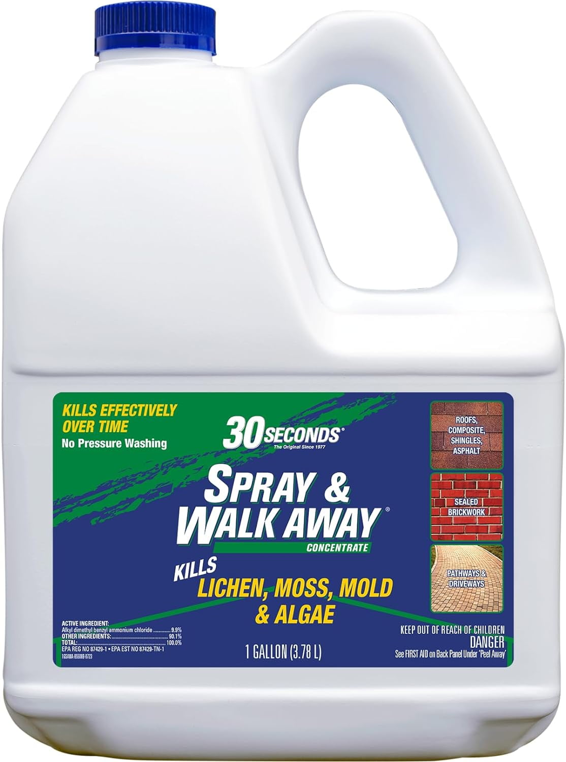 30 SECONDS Mold and Mildew Stain Remover Concentrate Spray & Walk