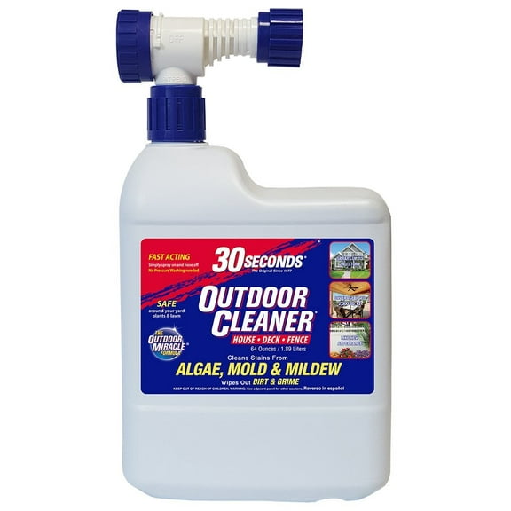 30 SECONDS Outdoor Cleaner, 64oz Hose End Attachment
