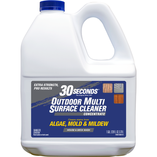 30 SECONDS Outdoor MultiSurface Cleaner Concentrate Cleans Stains