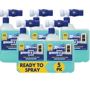 30 SECONDS Outdoor Window & Screen Cleaner - No Screen Removal, Hose End Spray - 5 Pack