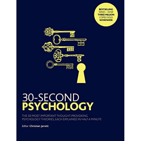 Pre-Owned 30-Second Psychology: The 50 Most Thought-Provoking Psychology Theories by Christian Jarrett Hardcover, Health, Mind & Body, English