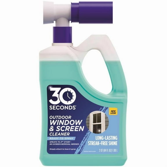30 Seconds Cleaner 1035845 64 fl oz Cleaner No Scent Window Cleaner Liquid