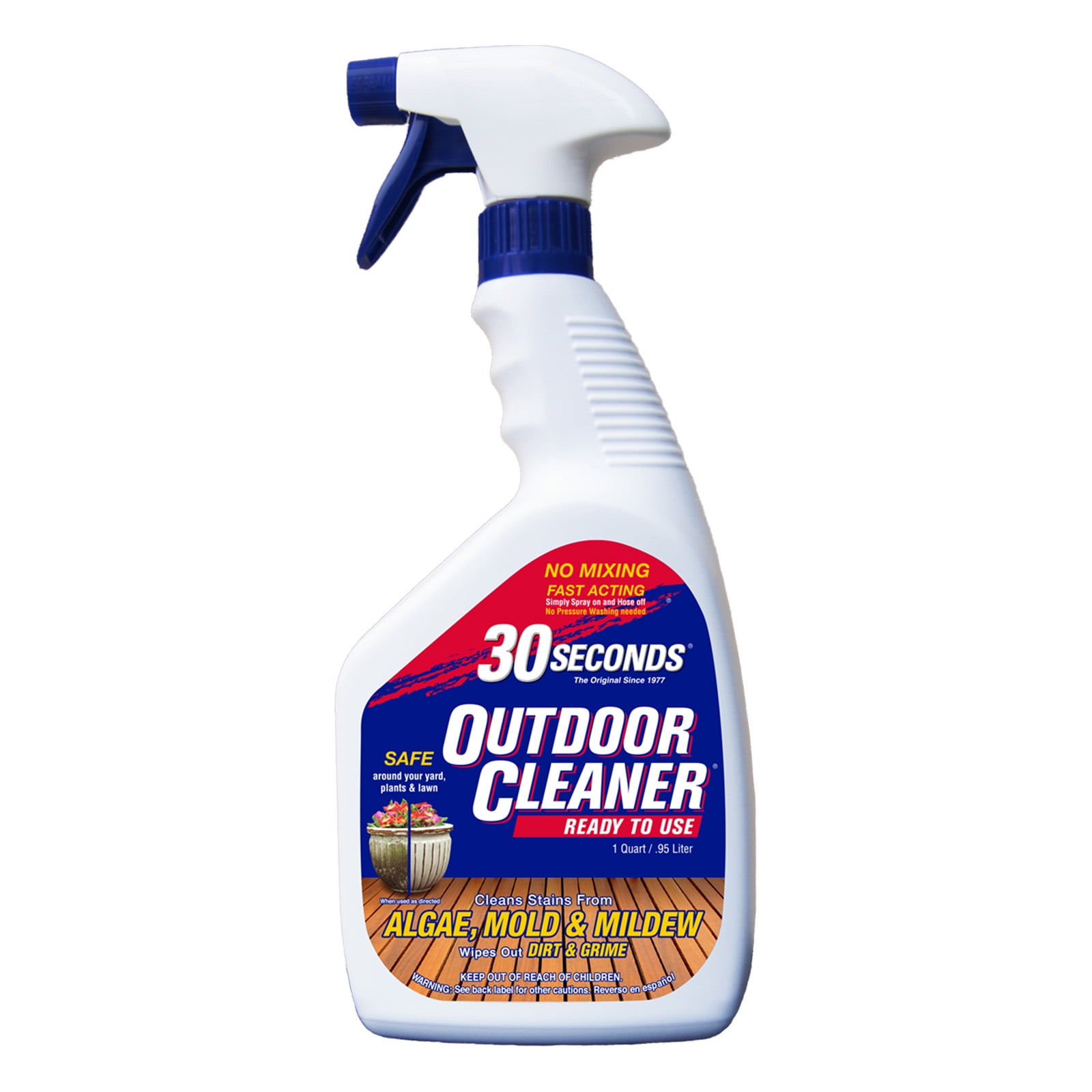Miracle Brands Outdoor Cleaner 2x Concentrate for Algae, Mold, and Mildew 1  Gallon