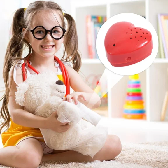 30 Seconds Voice Recorder for Stuffed Animal Heart Shaped Voice Box Recorder