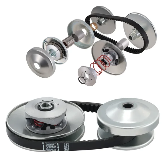 30 Series Go-Kart Torque Converter Clutch Kit with 3/4" Pulley and Drive Belt for 2-8 HP Small Engines-Replaces Comet 219552,Manco 5957,Yerf Dog Q43201W