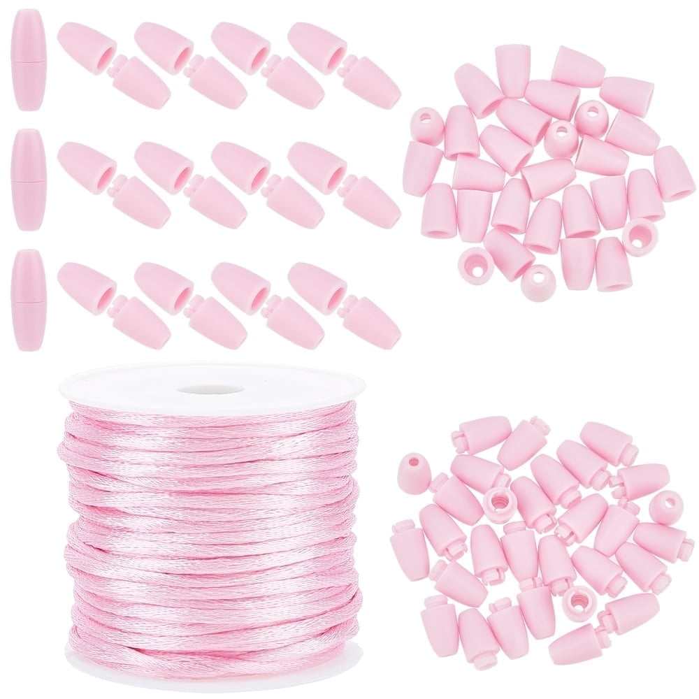 Honbay 60-Piece Break Away Safety Clasps - Colorful Plastic Barrel Clasps For Jewelry & Lanyards