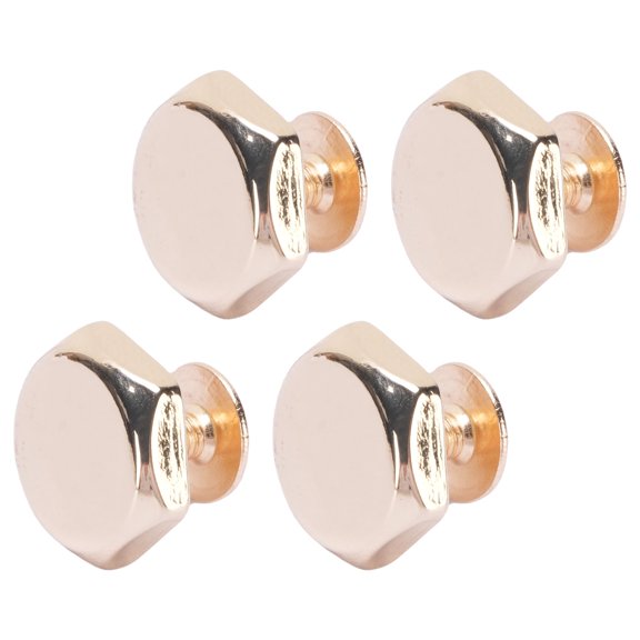 30 Sets 8mm Zinc Alloy Hollow Hex Head Rivets 6mm Iron Screws for Leather Crafts