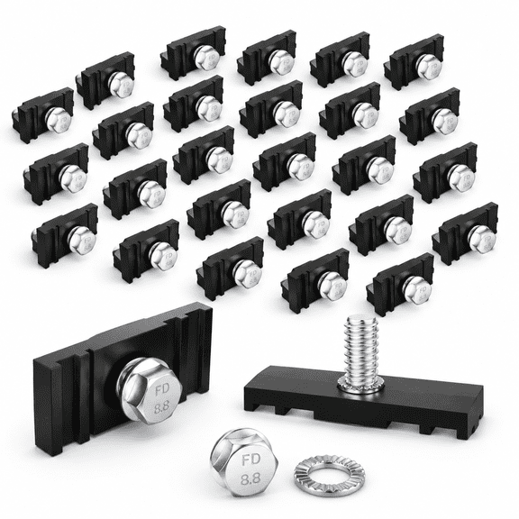 30 Sets Chain Link Fence Sign Mounting Brackets With Bolts For Yard Business Events