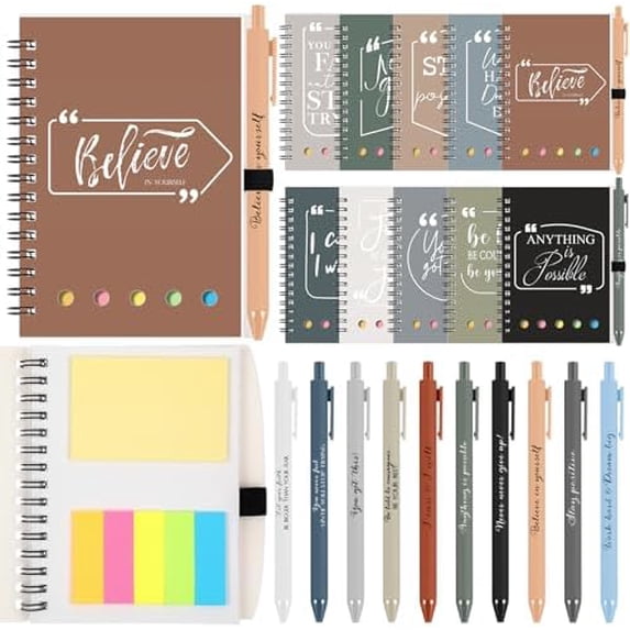 Aazon.co : 60 Pcs Eployee Appreciation Gifts Weekly Planner Notebooks Inspirational Spiral