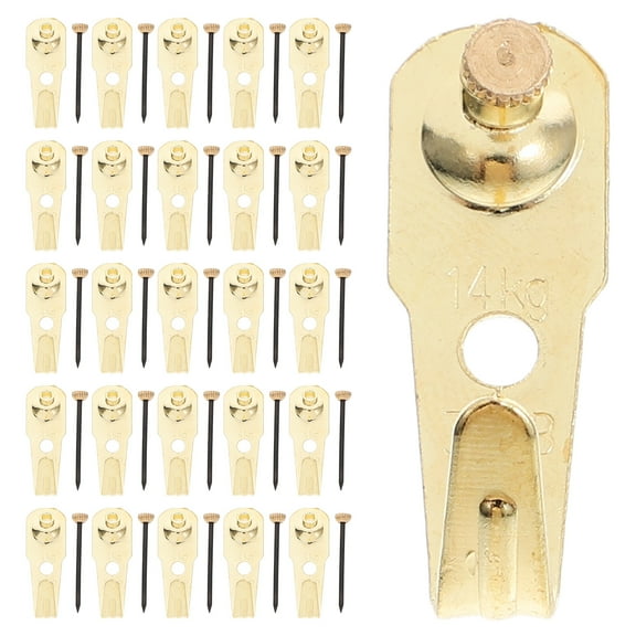 30 Sets German Hook Picture Frame Wall Hanging Photo Wall Mounted Picture Hanging Hook