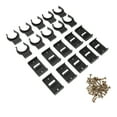 thumbnail image 1 of 30 Sets  Kitchen Kick Board Plinth Clips Cabinets Kick Board Clips with Screws, 1 of 6