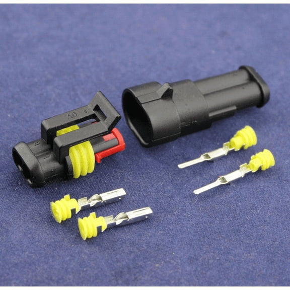 30 Sets Plastic 300V 12A Car Sealed Electrical Wire Connector Plugs 1/2/3/4/5/6P