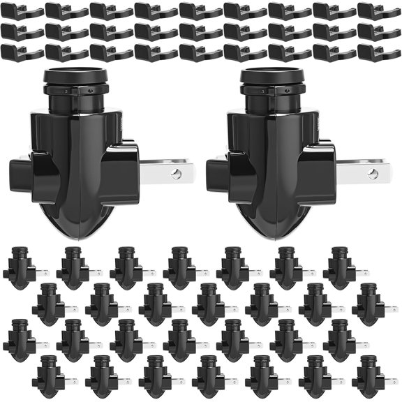30 Sets Plug In Night Light Module with Shade Mounting Clip and Rotating Base Black Bestseling