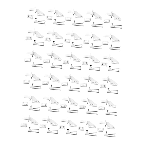 30 Sets RC Aircraft Control Horn Four Hole DIY Plastic Material for Model Airplane Electric Fixed Wing