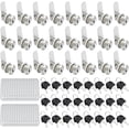 30 Sets Zinc Alloy Lock Keys Sets Door Cabinet Lock Platinum - Walmart.com