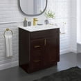 thumbnail image 1 of 30" Shaker Bathroom Vanity Sink Base with Drawers (Ready-to-Assemble), Espresso Shaker Vanity Base, 1 of 8