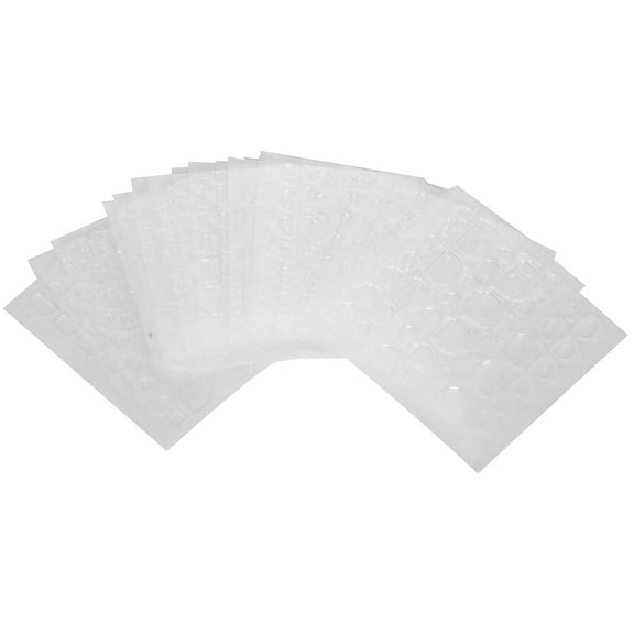 30 Sheet Waterproof Doublesided Fake Nail Adhesive Tabs Transparent Gel Nail Tape Transparent Invisible Sticker for Decorate All Kinds of Nails