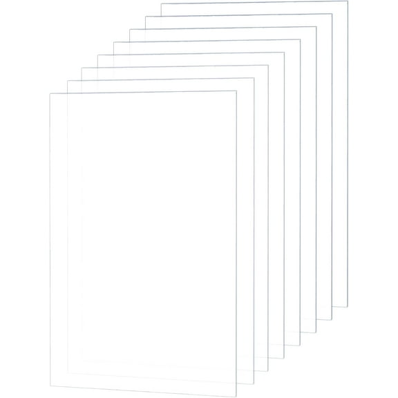 30 Sheets 0.4mm Acrylic Sheet Picture Frame 6x4 Inch Replacement Transparent Acrylic Sheet Clear Plastic Protective Sheets for Photo Frame and Projects Display for DIY