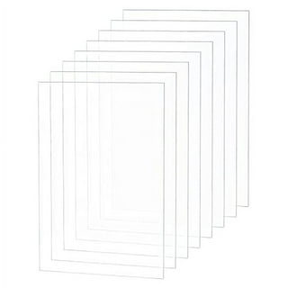 5 Pack 12x12x.02” Clear Plastic Sheet, Plexiglass Craft Plastic Sheets PET  Flexible Lightweight Clear Plastic Sheets for DIY Craft Projects, Picture