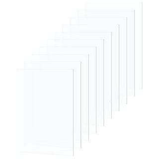 Plexiglass Replacement for Picture Frames Styrene Sheets for Arts and Crafts,  DIY Projects, Signs clear 1/16th .060 10 Pack 