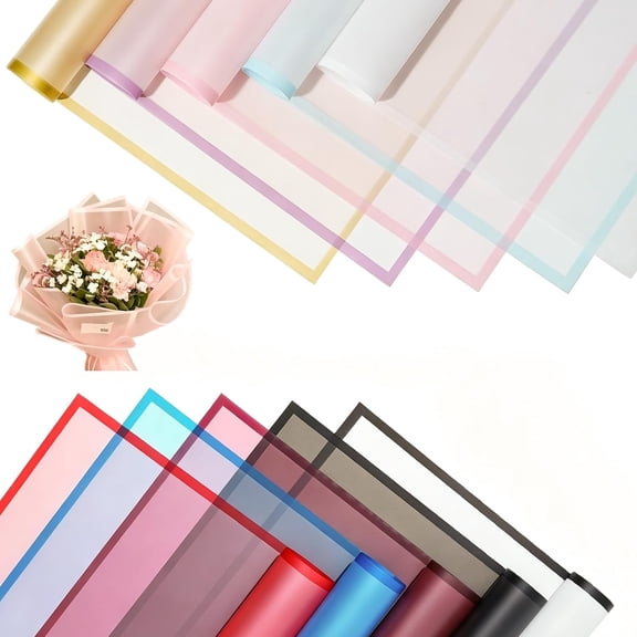 30 Sheets 10 colors Flower Bouquet Wrapping Paper, for Wedding Graduation DIY,Florist Supplies Fully Water-Resistant Floral Bouquet Wrapping Paper Bouquet Accessorie.