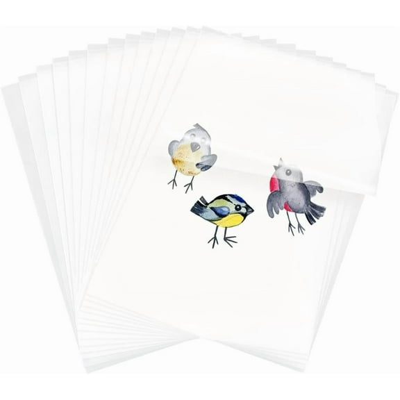 30 Sheets A4 DTF Transfer Film Blank Iron on Vinyl for Printers DTF Transfer Film for DTF Sublimation Printer Glossy Clear Pretreat DTF Film Direct Print on T-Shirts Textile for Printer