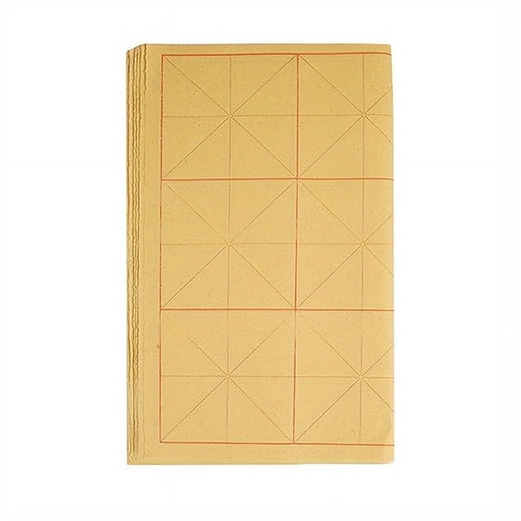 30 Sheets Chinese Calligraphy Brush Ink Writing Grid Sumi Paper/Xuan Paper/Rice Paper for Chinese Calligraphy Brush Writing
