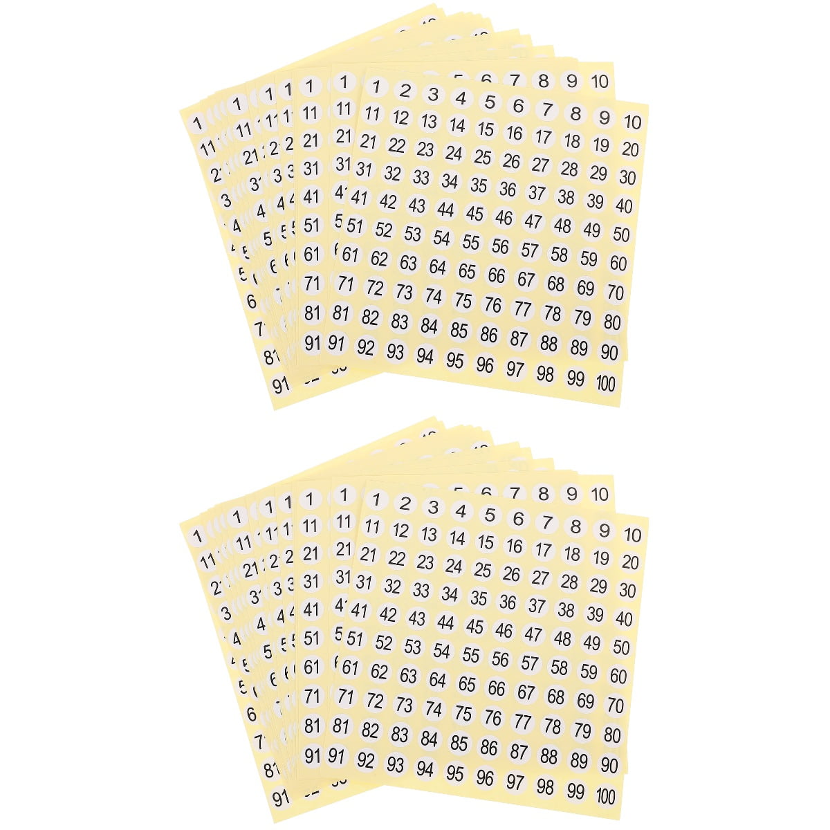 30 Sheets Digital Stickers Labels Numbers Stickers Gift Sticker Gift ...