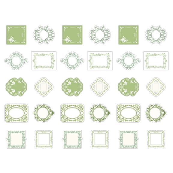 30 Sheets Framework Notepads Decoration Paper Memos Pad Aesthetic Notepads Craft Paper Retro Message Notes Paper