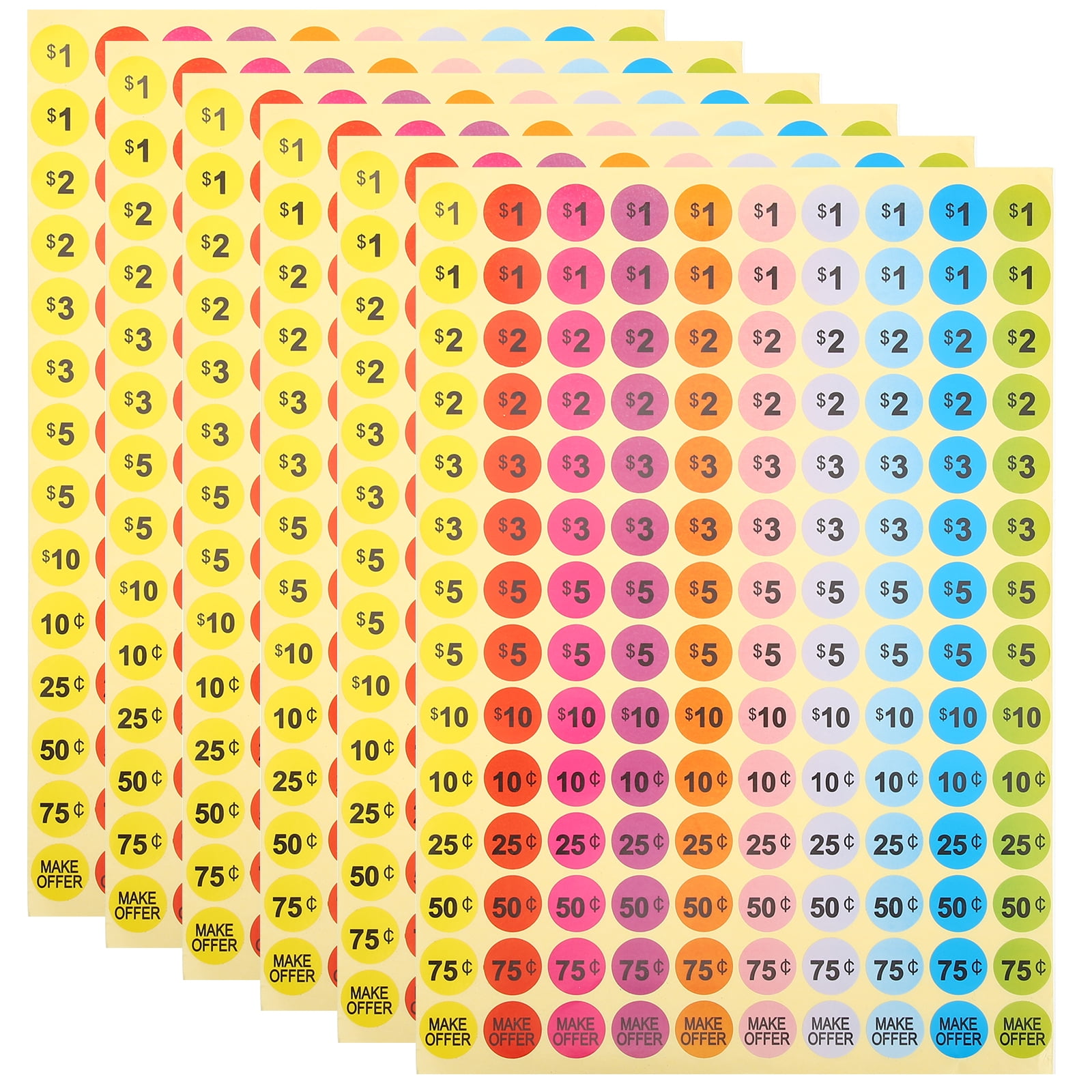 30-sheets-bright-color-adhesive-garage-sale-stickers-for-retail-yard-sale-pricing-walmart