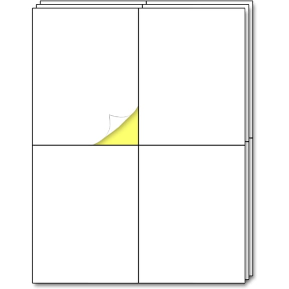 30 Sheets - Large Shipping Address Labels, Mailing Label Stickers for Packages, Storage Bins 4 per Sheet, 120 Pieces