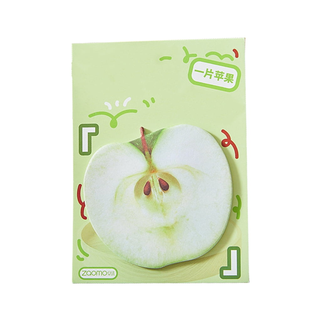 30 Sheets Lovely Note Pad Simple Sticky Note Adhesive Sticky Pad Fruit ...