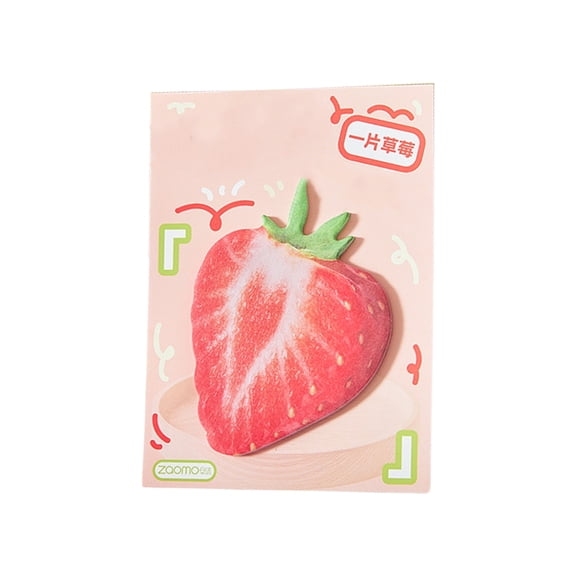 30 Sheets Lovely Note Pad Simple Sticky Note Adhesive Sticky Pad Fruit Series Sticky Notes Memos Pad for Office Workers