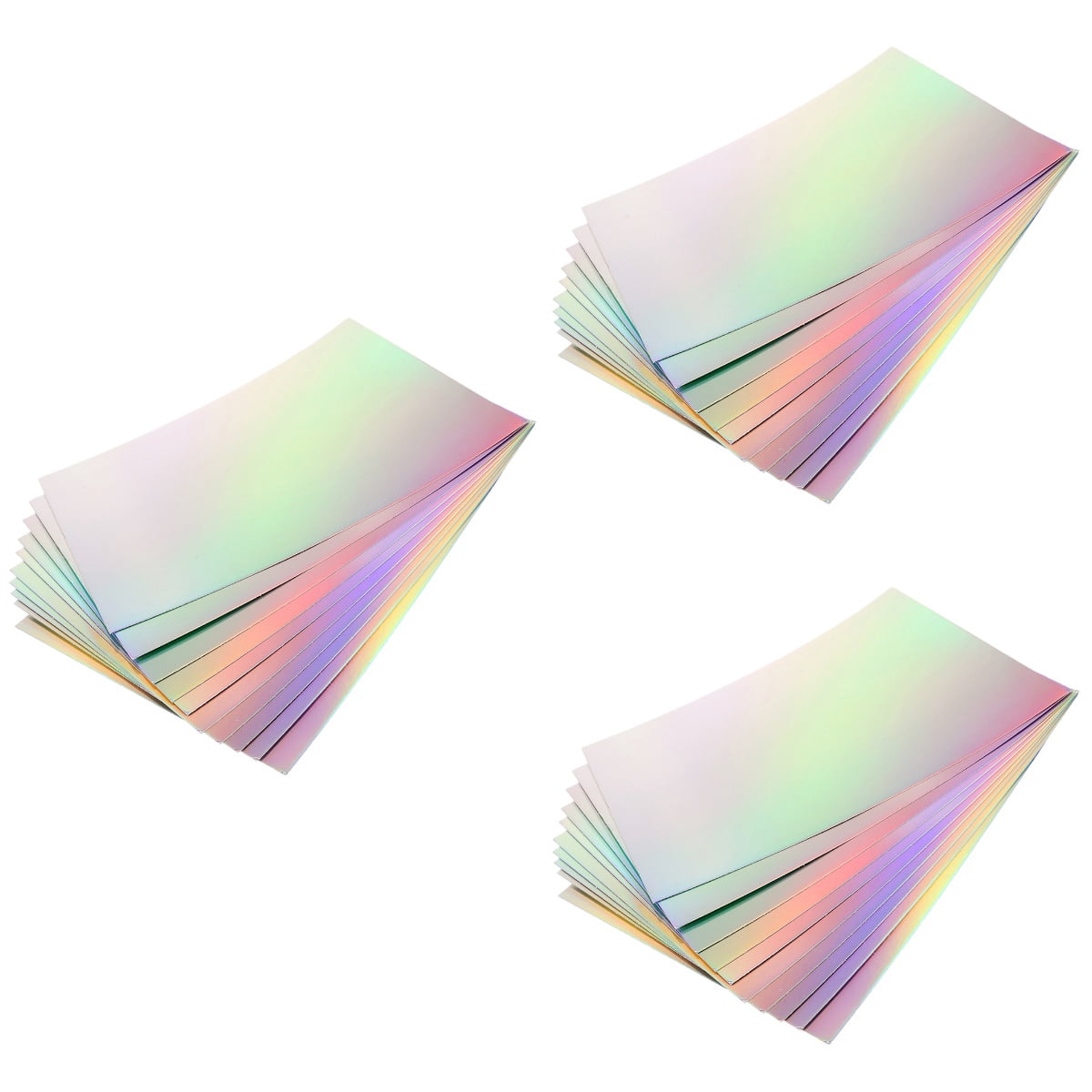 30 Sheets   Multi-use Cardstock Holographic Diy Craft Material Decals Handicraft Cards