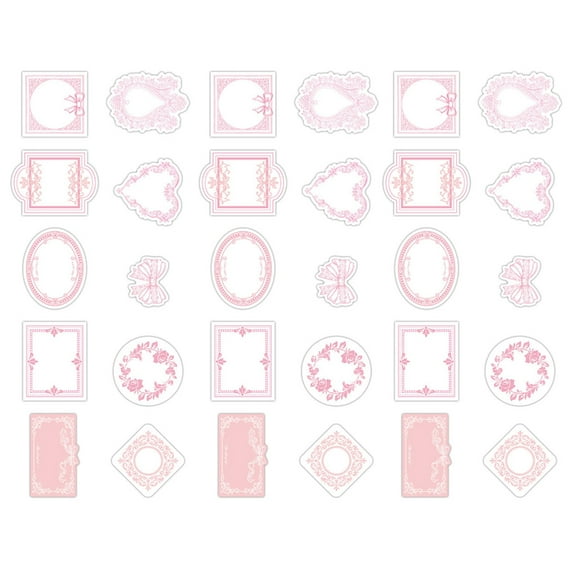 30 Sheets Retro Memos Pad Craft Paper Framework Notepads Decoration Paper Message Notes Paper for Student