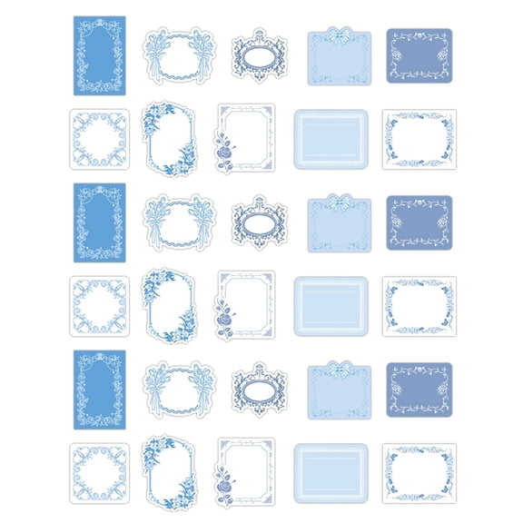 30 Sheets Retro Memos Pad Craft Paper Framework Notepads Decoration Paper Message Notes Paper for Student