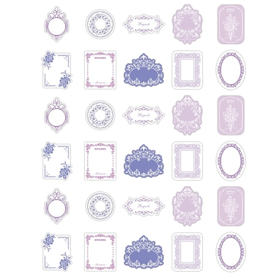 30 Sheets Retro Memos Pad Craft Paper Framework Notepads Decoration Paper Message Notes Paper for