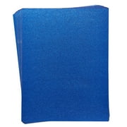 30 Sheets Royal Blue Glitter Cardstock Paper for DIY Crafts, Card Making, Invitations, Double-Sided, 300gsm 8.5 x 11 In
