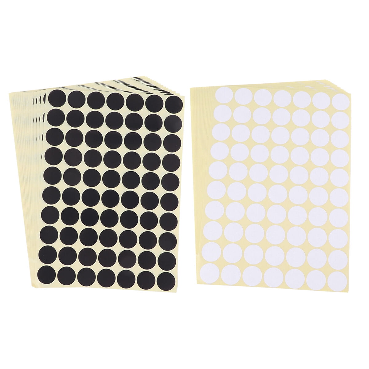 Toyandona 30 Sheets Small Round Labels Self Adhesive White Stickers for ...