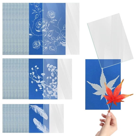 30 Sheets Sun Print Paper, A4 A5 A6 Cyanotype Paper Kit