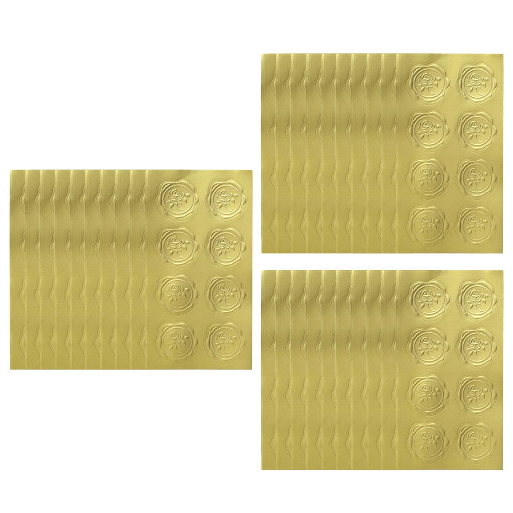 30 Sheets Wax Seal Sticker Decor Sealing Stickers Sticker Book Envelope