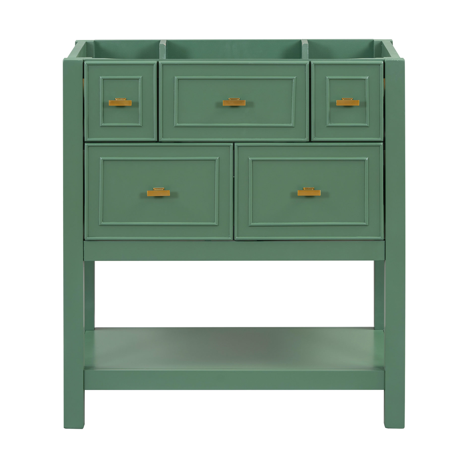 30'' Single Bathroom Vanity, Freestanding | 5-Drawer Storage in ...