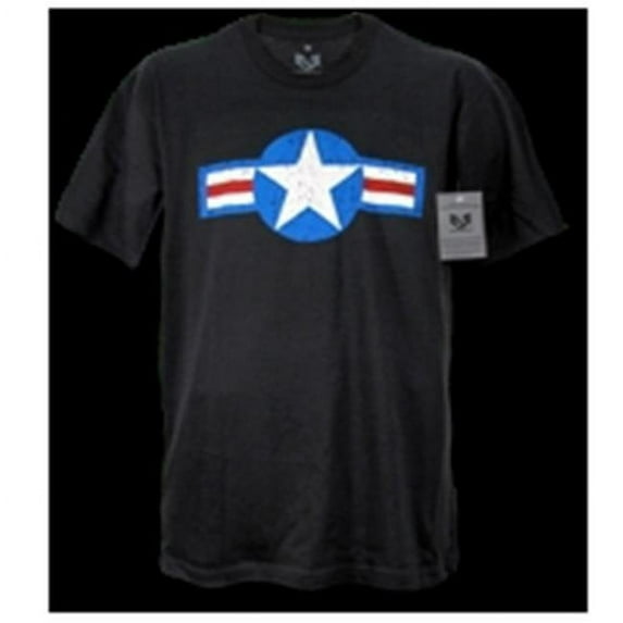 30 Single Tee Us Air Force 4, Black, Extra Large