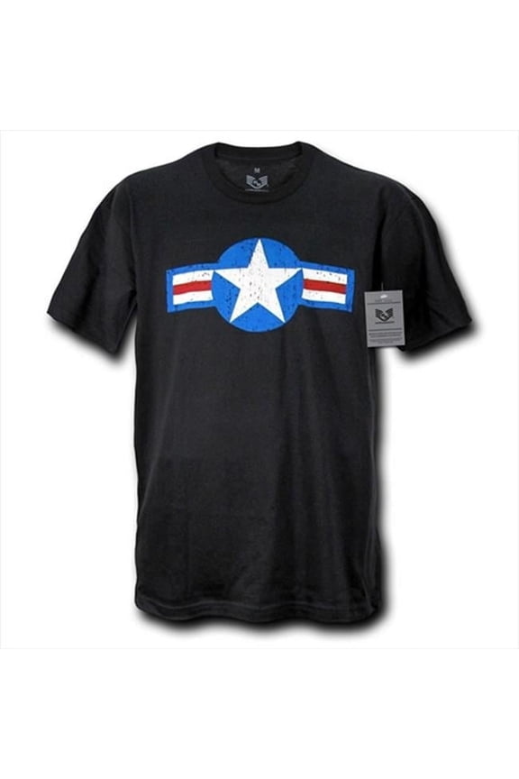 30 Single Tee Us Air Force 4, Black, Medium