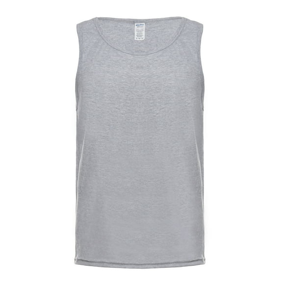 30 Singles Ring-Spun Fabric Tank Top - Heather Grey 3XL
